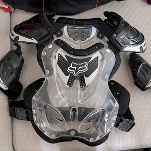 Men’s Fox Motocross Chest-protector with Fox Long-sleeve Shirt